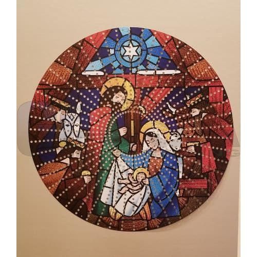 IMPRESSION Rosa Grande - Stained Glass Nativity / Wiring