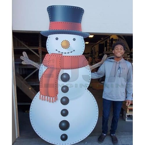 Impression Snowman - Large Pixel Props