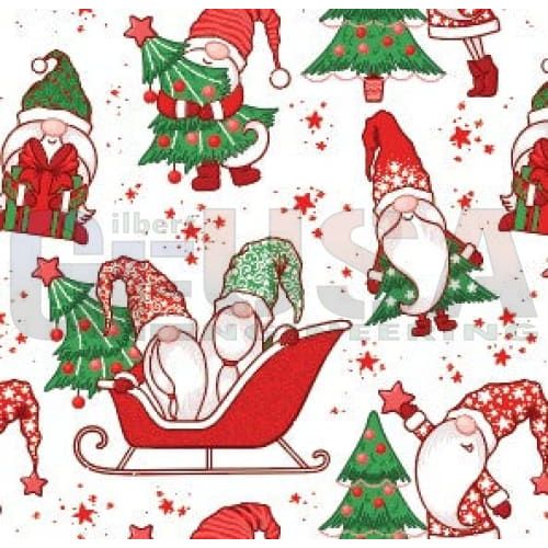 IMPRESSION Spiro Spinner - Gnomes in Sleigh with Trees /