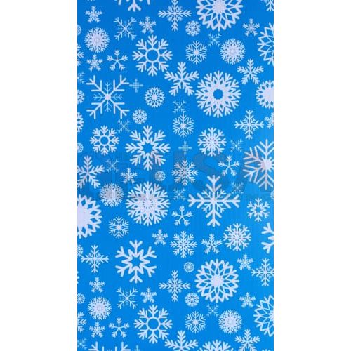 IMPRESSION Square Peg - Blue White Snowflake - Pixel Props