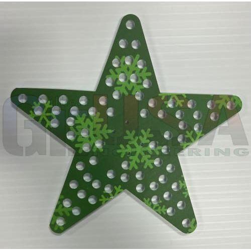 IMPRESSION Star 12 - Double / Green Snowflake - Pixel Props