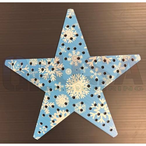 IMPRESSION Star 21 - Double / Blue White Snowflake - Pixel