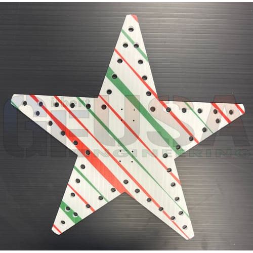 IMPRESSION Star 21 - Single / Red / Green Abstract - Pixel