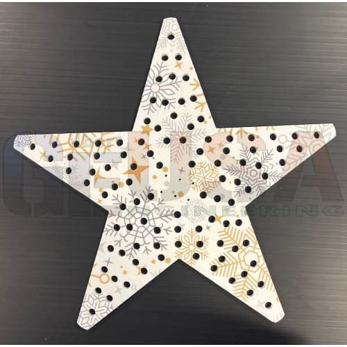 IMPRESSION Star 21 - Triple / Gold Silver Snowflake - Pixel