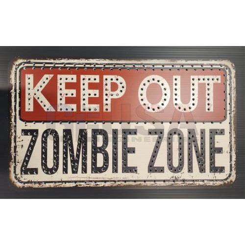 IMPRESSION Zombie - Keep Out Sign - Pixels / Wiring Diagram