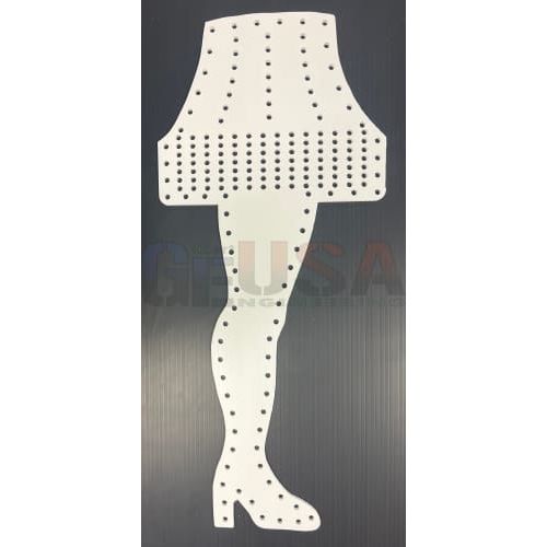Leg Lamp with Matrix - White - Pixel Props