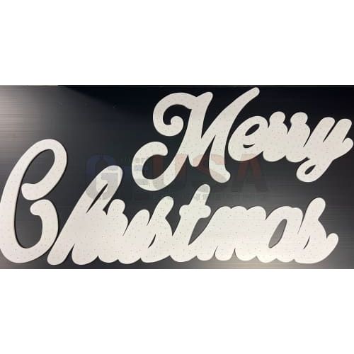 Merry Christmas - White / Mini Lights - Pixel Props