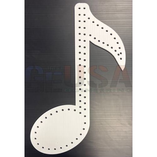 Musical Notes - White / Eighth Note / Pixels - Pixel Props