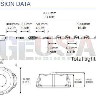 Permanent Holiday Lighting 36v - 100 Foot (72 Lights)