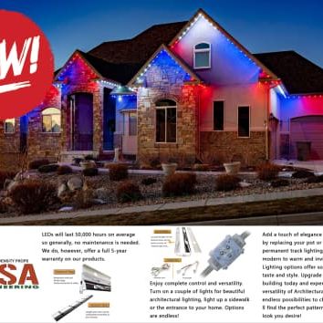 Permanent Holiday Lighting Kits 48v