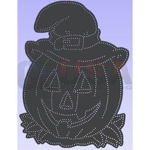 Pumpkin with Witch Hat - Black - Pixel Props