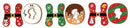 Impression ho ho ho laser cut letter cutouts with festive red green and brown designs by gilbert engineering usa