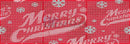Red perforated christmas panel with merry christmas script and snowflakes from impression priemium cubes collection