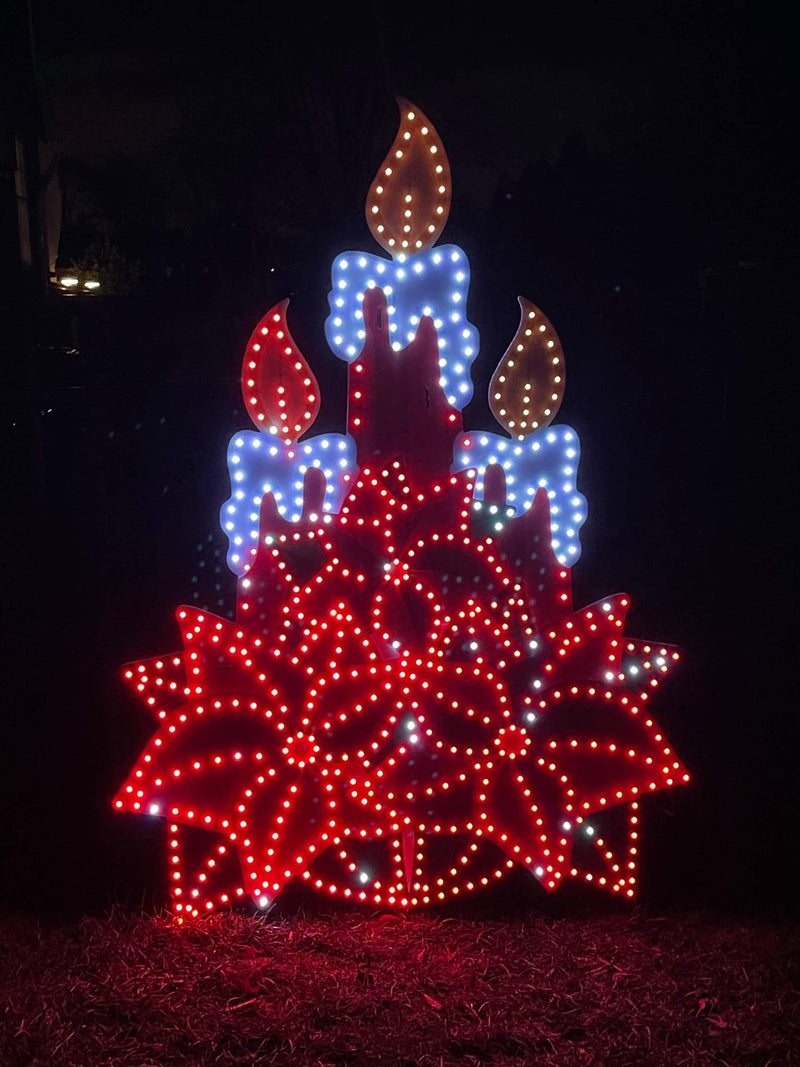 Poinsettia - Candle Cluster - Gilbert Engineering USA