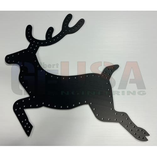 Reindeer & Rudolf - Reindeer - Left / Black / Wiring Diagram