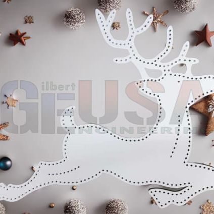 Reindeer & Rudolph - HD Reindeer - Right / White / Wiring