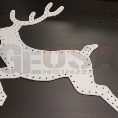 Reindeer & Rudolph - Reindeer - Right / White / Wiring