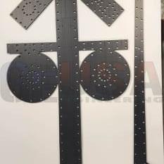 RR Crossing Gate - Black / Wiring Diagram - Pixel Props