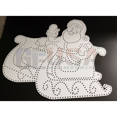 Sleigh With Santa Waving White / Pixels Pixel Props