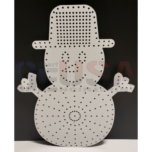 Snowman 2021 - With Matrix and Spinner / White - Pixel Props