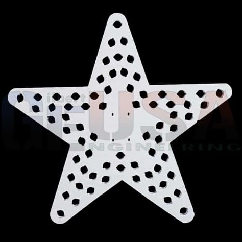 Star 12 - Double / White / Pixel - Pixel Props