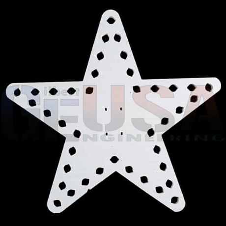 Star 12 - Single / White / Pixel - Pixel Props