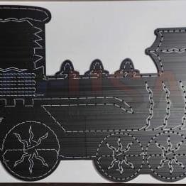 Steam Locomotive - Black / Left Facing / Pixels - Wiring