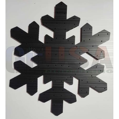 Twinkly 3 Prong Flake - Black - Pixel Props