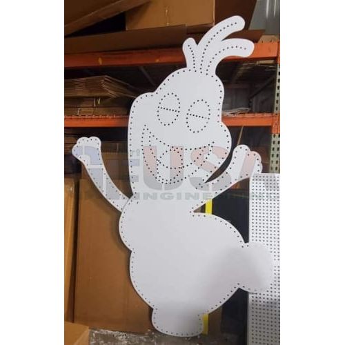 Warm Hugs Snowman - Large / White / Pixels - Pixel Props