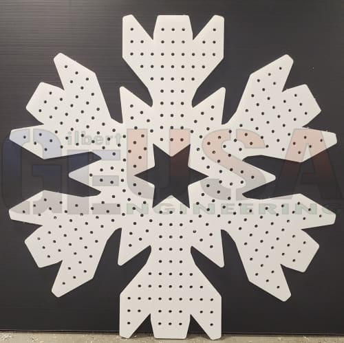 XKF330 Snowflake - White / Pixels - Pixel Props