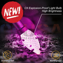 Purple c9 explosion-proof light bulb with high brightness shatterproof and waterproof design by mattos designs